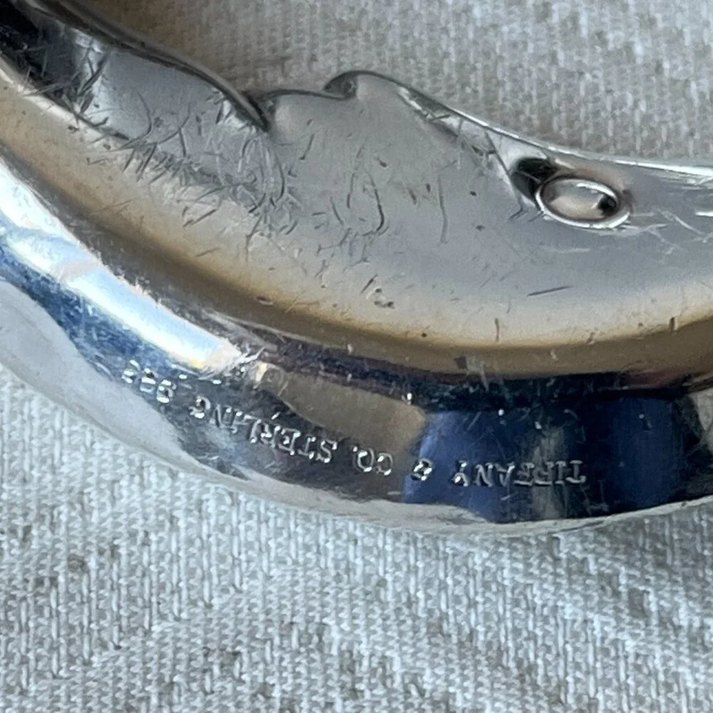 Tiffany & Co 925 Sterling Silver Man on the Moon rattle baby gift